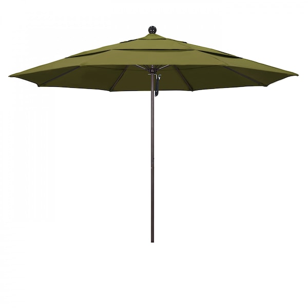 California Umbrella Patio Umbrella, Octagon, 107" H, Pacifica Fabric, Palm - 194061001554