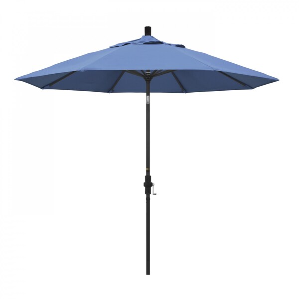 California Umbrella Patio Umbrella, Octagon, 102.38" H, Olefin Fabric, Frost Blue - 194061019313