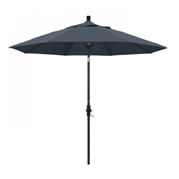 California Umbrella Patio Umbrella, Octagon, 102.38" H, Pacifica Fabric, Sapphire - 194061017814