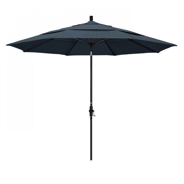 California Umbrella Patio Umbrella, Octagon, 109.5" H, Pacifica Fabric, Sapphire - 194061022979