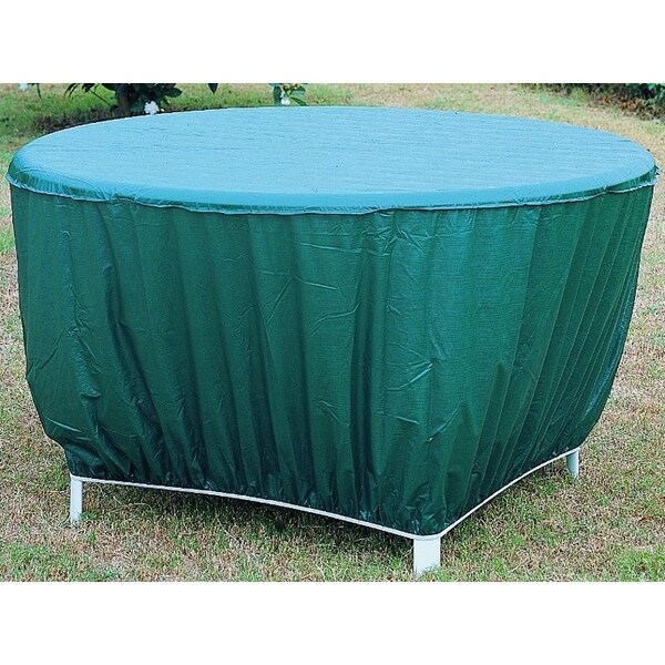 Seasonal Trends Table Cover, 53 in L, 53 in W, 24 in H, Vinyl, Green - CVRA-RT-D