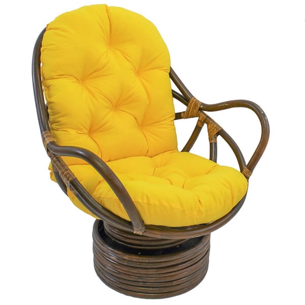 International Caravan Swivel Rocker with Twill Cushion, Sun Set - 3310-TW-SS