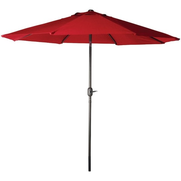 Seasonal Trends Crank Umbrella, 929 in H, 1079 in W Canopy, 1079 in L Canopy, Round Canopy, Steel Frame - 60034