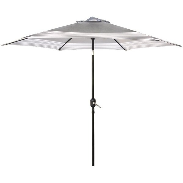 Seasonal Trends Tilt/Crank Market Umbrella, 94.4 in H, 106.2 in W Canopy, 106.2 in L Canopy, Hexagonal Canopy - 59793