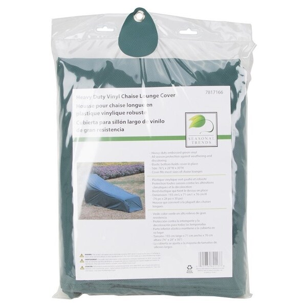 Seasonal Trends Chair Cover, Green, For: Most Sizes Of Chaise Lounges - CVRA-CHIS-D