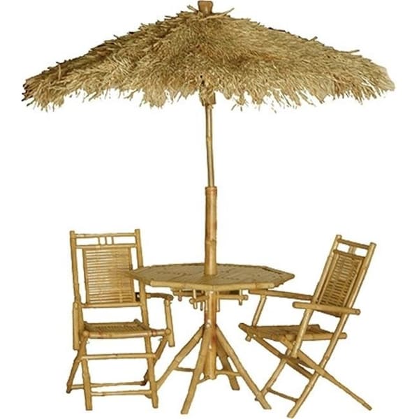 Bamboo54 Bamboo54 5426 Palapa 4-Piece Set - Natural Bamboo - 5426