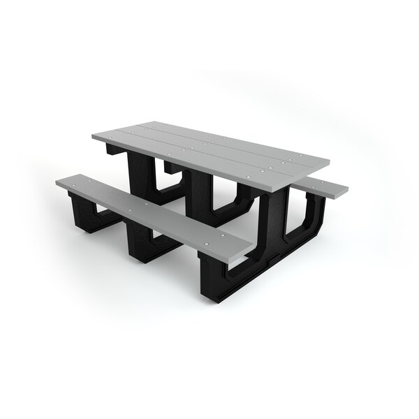 Frog Furnishings Gray 6' Park Place Table - PB 6GRAPARKP