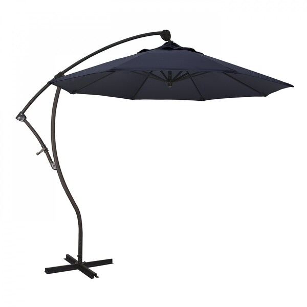 California Umbrella Patio Umbrella, Octagon, 95" H, Olefin Fabric, Navy Blue - 194061010280