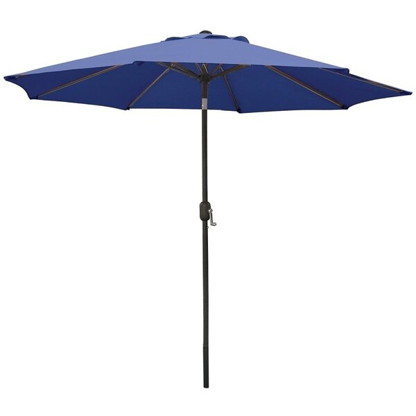 Seasonal Trends Crank Umbrella, 929 in H, 1079 in W Canopy, 1079 in L Canopy, Round Canopy, Steel Frame - 60033