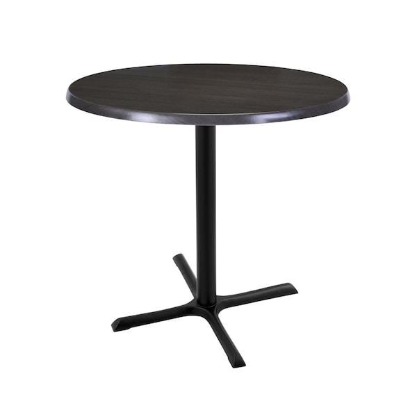 Holland Bar Stool Co 36" Tall In/Outdoor All-Season Table, 30" dia. Charcoal Top - OD211-3036BWOD30RCHAR