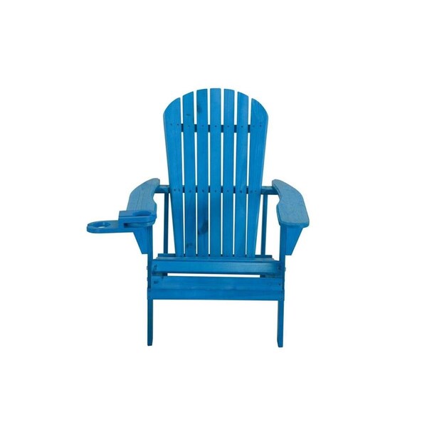 Bold Fontier Earth Collection Adirondack Chair with Phone & Cup Holder, Natural - BO2690348