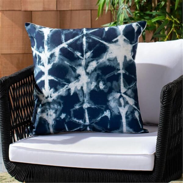 Safavieh Indoor & Outdoor Maven Pillow Navy & White - PPL215A-1818