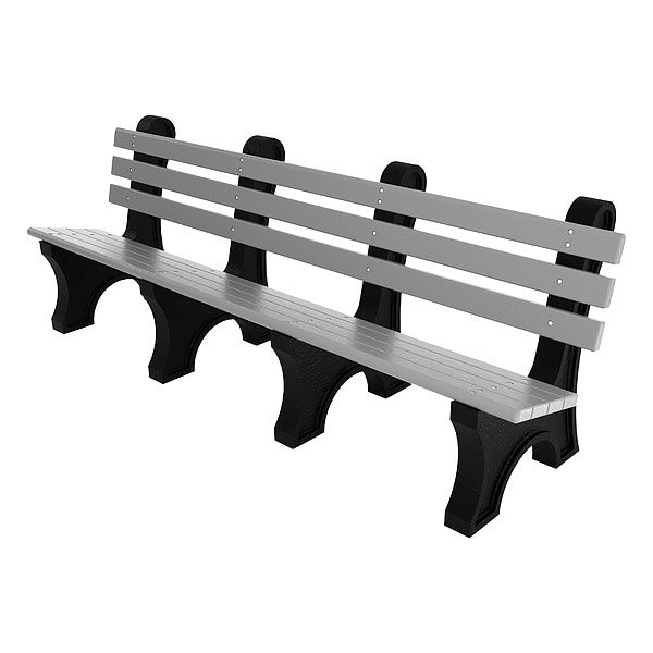 Ultrasite Outdoor Bench, 96 in L, Gray - PB 8GRACPAE