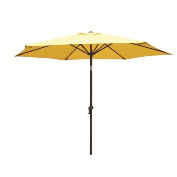 International Caravan YF-1104-2.5M and YW Outdoor 8 Foot Aluminum Umbrella Yellow - YF-1104-2.5M/YW