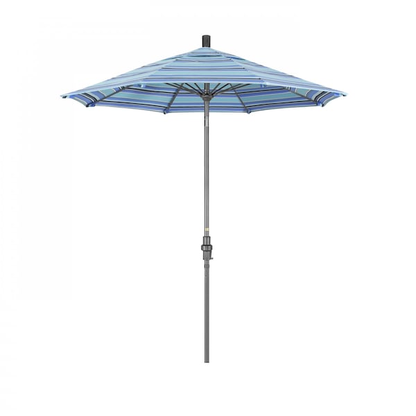 California Umbrella Patio Umbrella, Octagon, 102.5" H, Sunbrella Fabric, Dolce Oasis - 194061023396