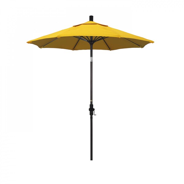 California Umbrella Patio Umbrella, Octagon, 102.5" H, Sunbrella Fabric, Sunflower Yellow - 194061024171