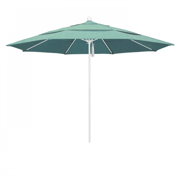 California Umbrella Patio Umbrella, Octagon, 107" H, Sunbrella Fabric, Spectrum Mist - 194061001684