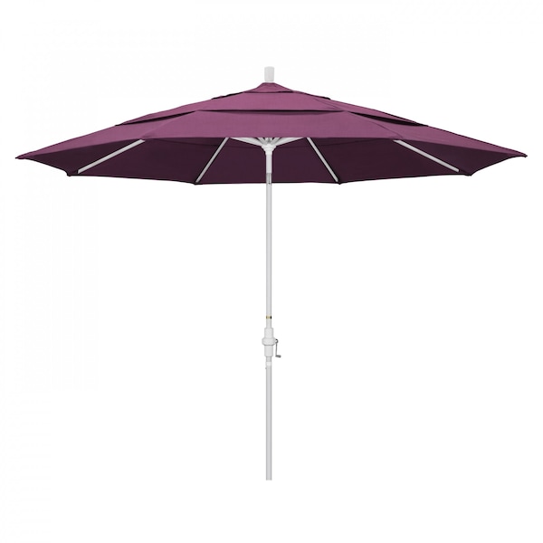 California Umbrella Patio Umbrella, Octagon, 110.5" H, Sunbrella Fabric, Iris - 194061014806