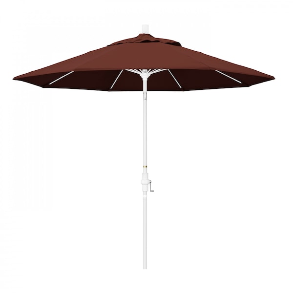 California Umbrella Patio Umbrella, Octagon, 101" H, Sunbrella Fabric, Henna - 194061026670