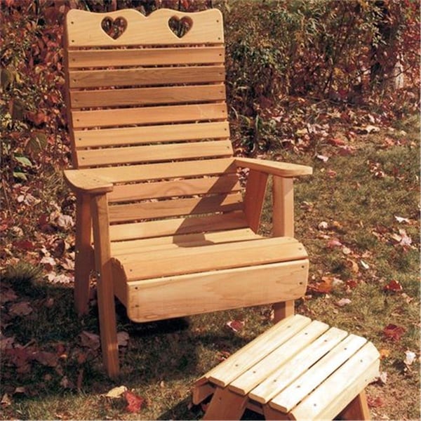 Creekvine Designs Cedar Royal Country Hearts Patio Chair - WF1135CVD