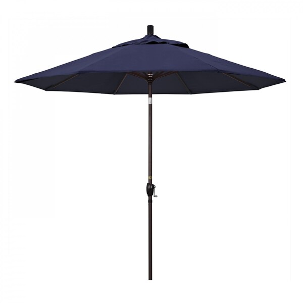 California Umbrella Patio Umbrella, Octagon, 101" H, Sunbrella Fabric, Navy - 194061033074