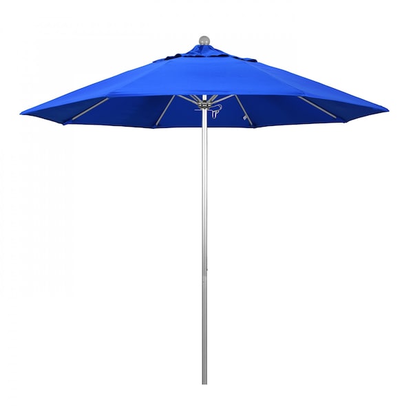 California Umbrella Patio Umbrella, Octagon, 103" H, Sunbrella Fabric, Pacific Blue - 194061005378