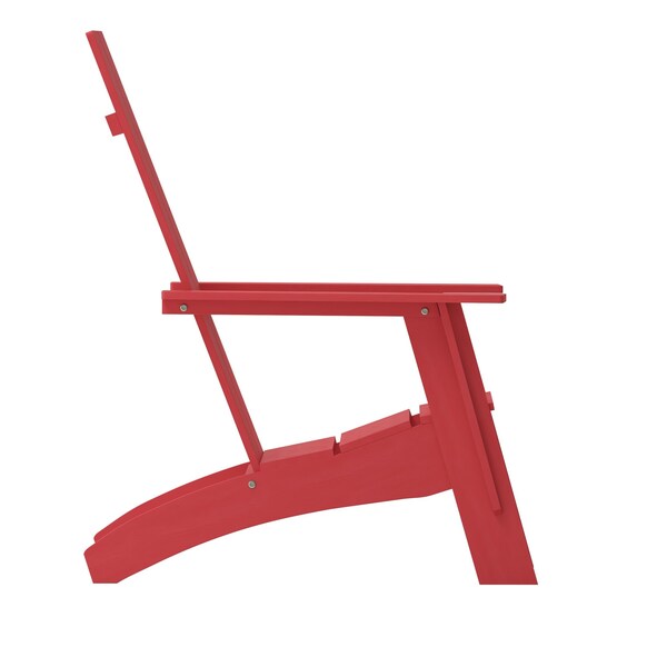 Flash Furniture Red Modern Dual Slat Back Adirondack Chair - JJ-C14509-RED-GG