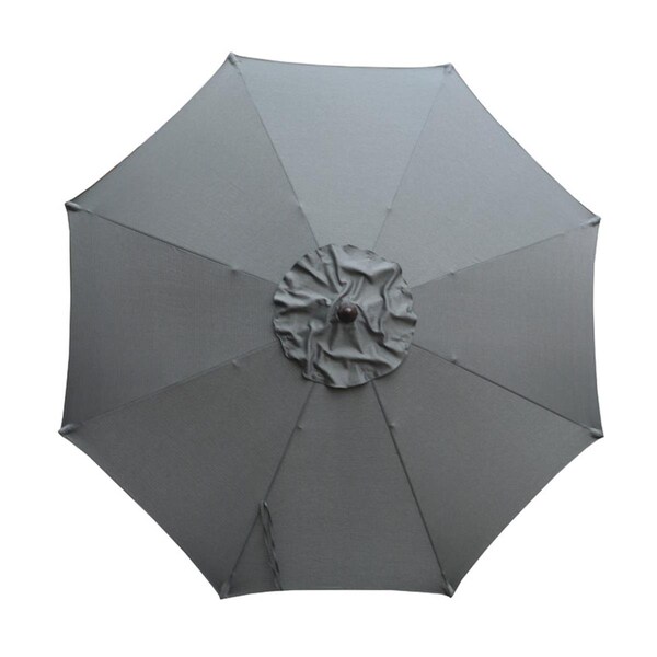 Gan Eden 9 ft. Tiltable Gray Market Umbrella - GA2513727