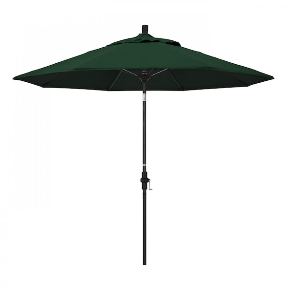 California Umbrella Patio Umbrella, Octagon, 101" H, Sunbrella Fabric, Forest Green - 194061027714