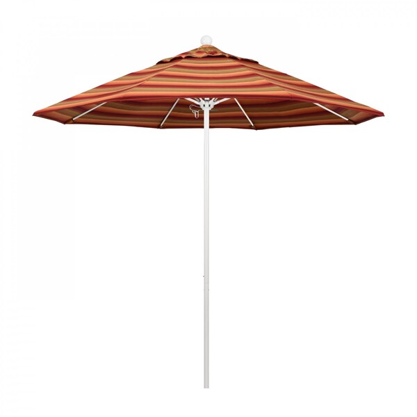 California Umbrella Patio Umbrella, Octagon, 103" H, Sunbrella Fabric, Astoria Sunset - 194061007501