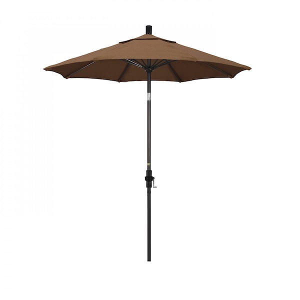 California Umbrella Patio Umbrella, Octagon, 102.5" H, Sunbrella Fabric, Teak - 194061024218