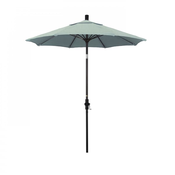 California Umbrella Patio Umbrella, Octagon, 102.5" H, Sunbrella Fabric, Spa - 194061024041
