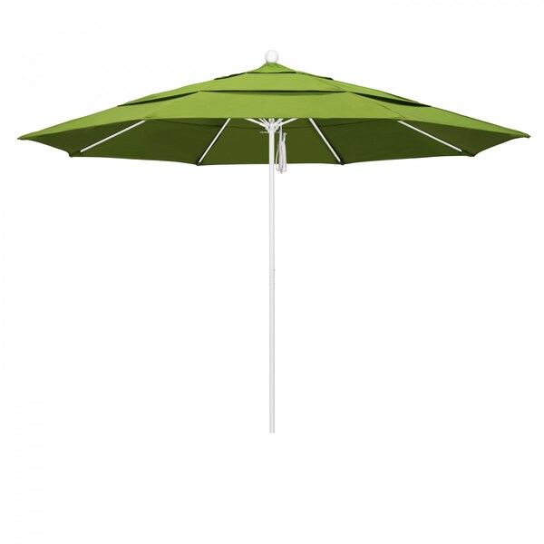 California Umbrella Patio Umbrella, Octagon, 107" H, Sunbrella Fabric, Macaw - 194061001912