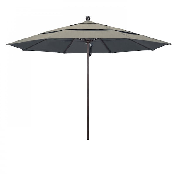 California Umbrella Patio Umbrella, Octagon, 107" H, Sunbrella Fabric, Spectrum Dove - 194061000861
