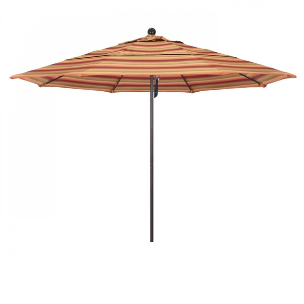 California Umbrella Patio Umbrella, Octagon, 107" H, Sunbrella Fabric, Astoria Sunset - 194061001233