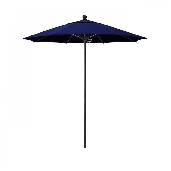 California Umbrella Patio Umbrella, Octagon, 96" H, Sunbrella Fabric, True Blue - 194061003947