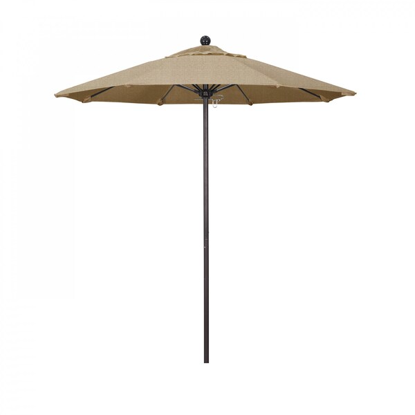 California Umbrella Patio Umbrella, Octagon, 96" H, Sunbrella Fabric, Linen Sesame - 194061004043