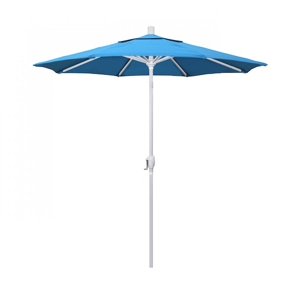 California Umbrella Patio Umbrella, Octagon, 95.5" H, Sunbrella Fabric, Canvas Cyan - 194061030615