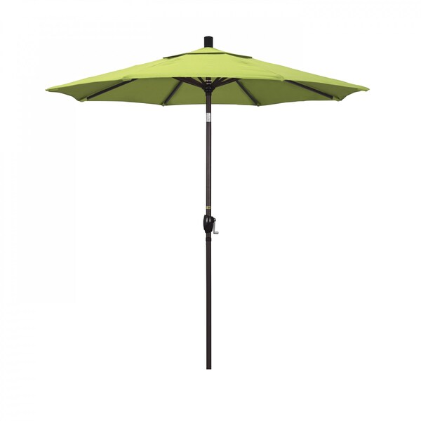 California Umbrella Patio Umbrella, Octagon, 95.5" H, Sunbrella Fabric, Parrot - 194061029459