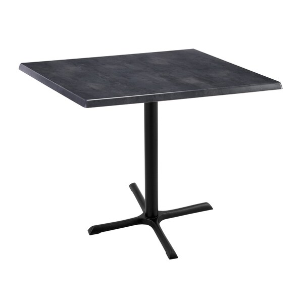 Holland Bar Stool Co 36" Tall In/Outdoor All-Season Table, 36" x 36" Square Black Steel Top - OD211-3036BWOD36SQBLKSTL