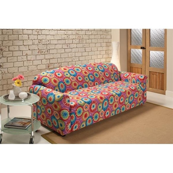 Madison Industries Madison JER-SOFA-TD Stretch Jersey Sofa Slipcover; Tie Dye - JER-SOFA-TD