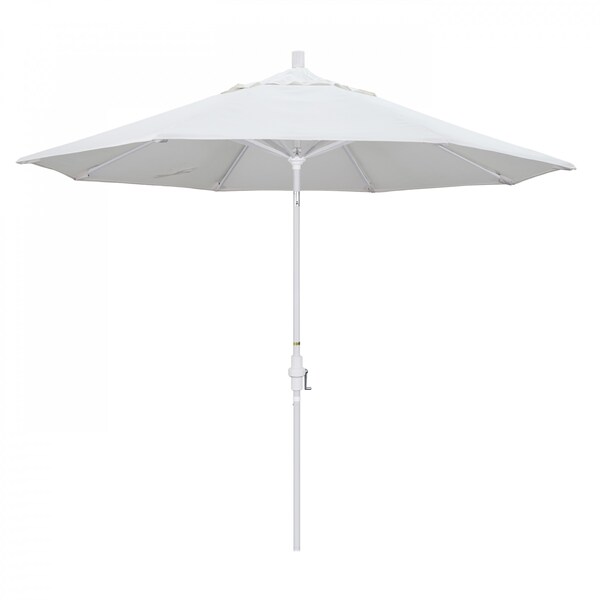 California Umbrella Patio Umbrella, Octagon, 102.38" H, Olefin Fabric, White - 194061018354