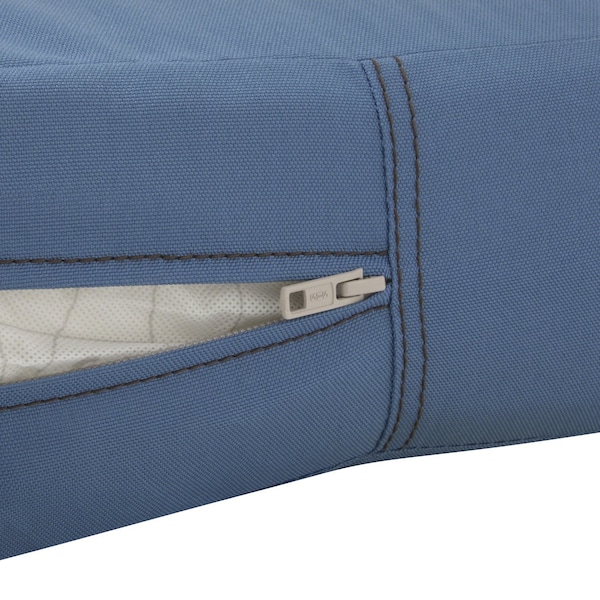 Classic Accessories Ravenna Patio Cushion Slipcover, Empire Blue, 21" - 60-331-010501-RT