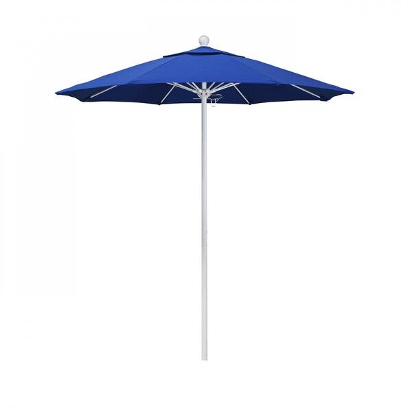 California Umbrella Patio Umbrella, Octagon, 96" H, Olefin Fabric, Royal Blue - 194061004913