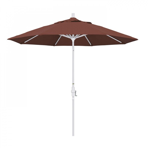 California Umbrella Patio Umbrella, Octagon, 102.38" H, Olefin Fabric, Terracotta - 194061018460