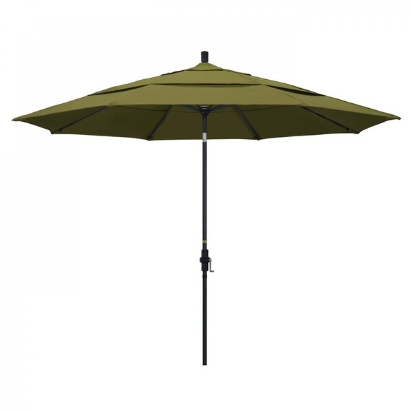 California Umbrella Patio Umbrella, Octagon, 110.5" H, Pacifica Fabric, Palm - 194061015933