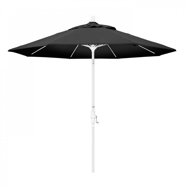 California Umbrella Patio Umbrella, Octagon, 101" H, Olefin Fabric, Black - 194061027110