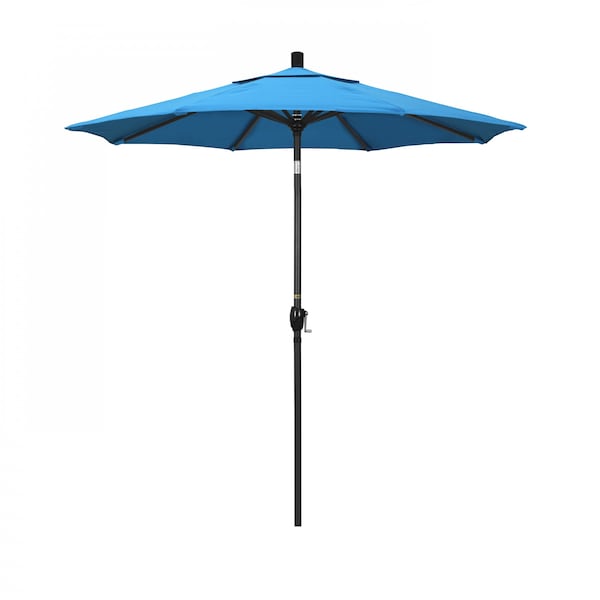 California Umbrella Patio Umbrella, Octagon, 95.5" H, Sunbrella Fabric, Canvas Cyan - 194061031476