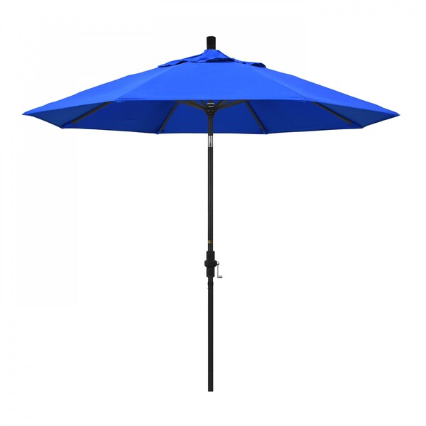 California Umbrella Patio Umbrella, Octagon, 102.38" H, Sunbrella Fabric, Pacific Blue - 194061018828