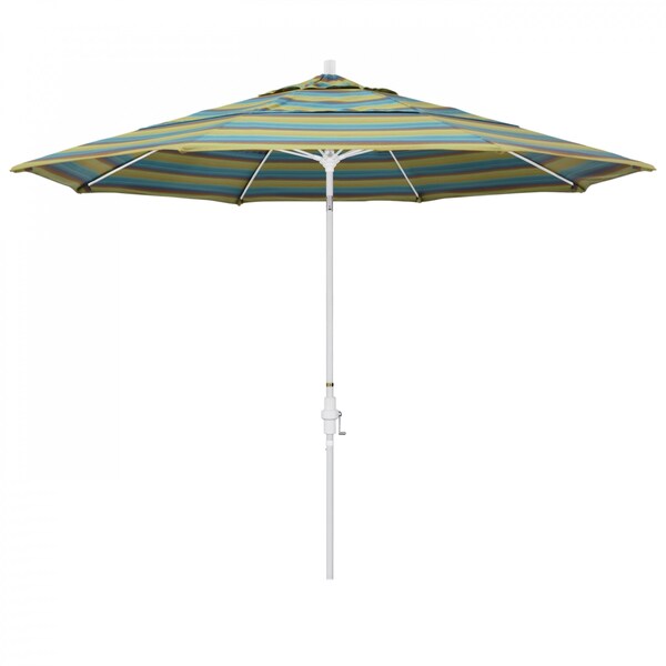 California Umbrella Patio Umbrella, Octagon, 109.5" H, Sunbrella Fabric, Astoria Lagoon - 194061021743